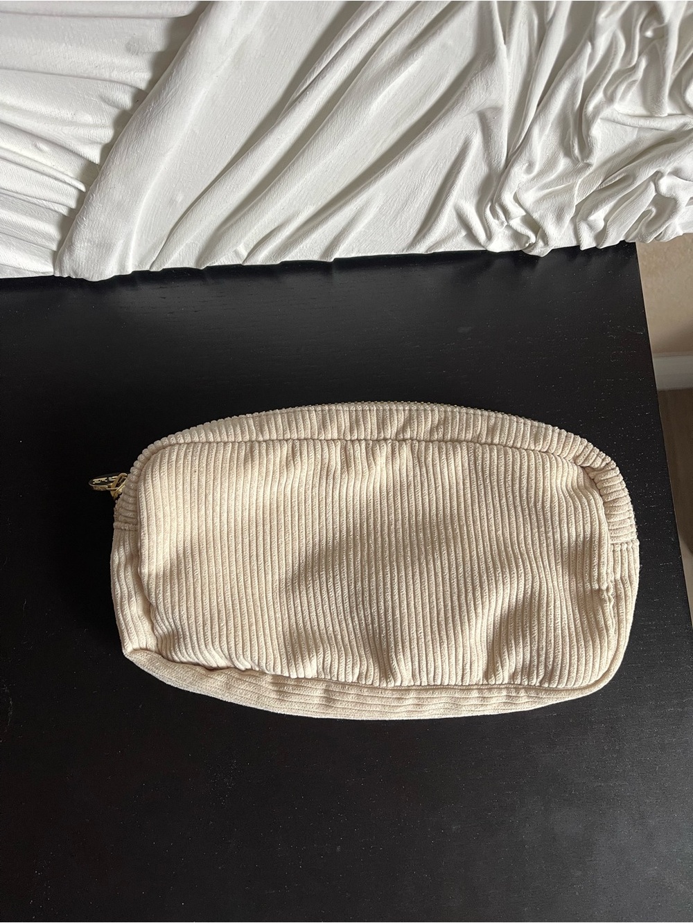 Stoney clover lane cream corduroy small pouch